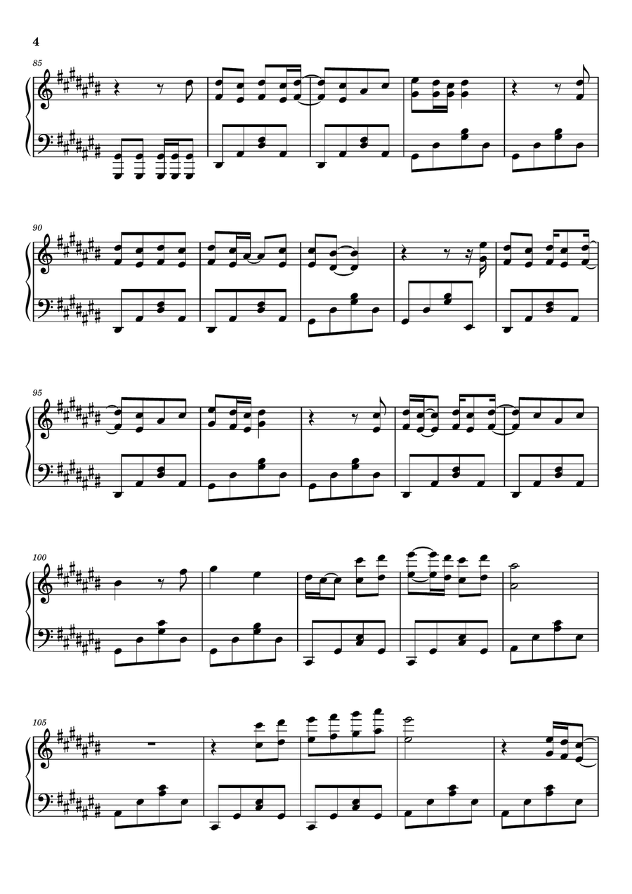 Dreamer Dreamer Piano Solo scores gallery preview page 4