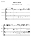 BWV131a Fugue in G Minor from Cantata BWV131a