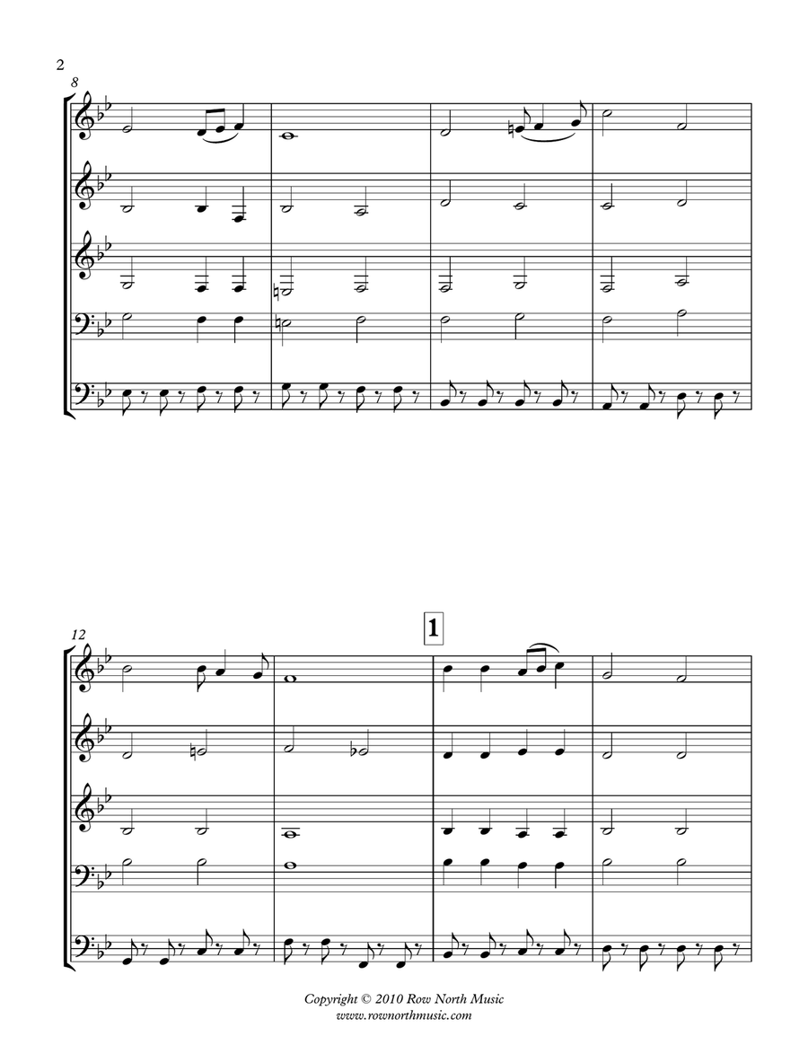 Pomp and Circumstance - Edward Elgar (1857-1934) arr. Jon Clark Brass Ensemble scores gallery preview page 2