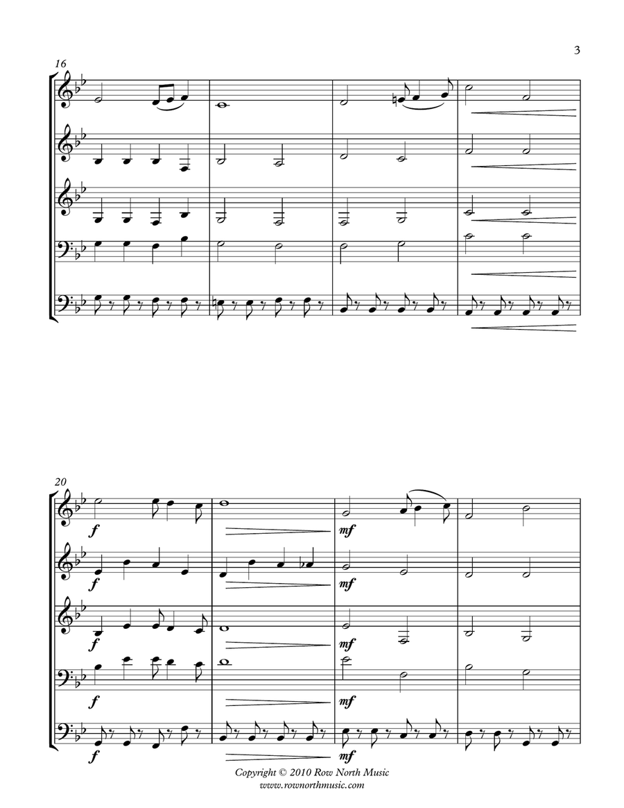 Pomp and Circumstance - Edward Elgar (1857-1934) arr. Jon Clark Brass Ensemble scores gallery preview page 3