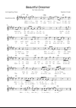 Beautiful Dreamer - Solo Alto Sax in A Major Easy - Lyrics & Chords (Version Tom Roush)