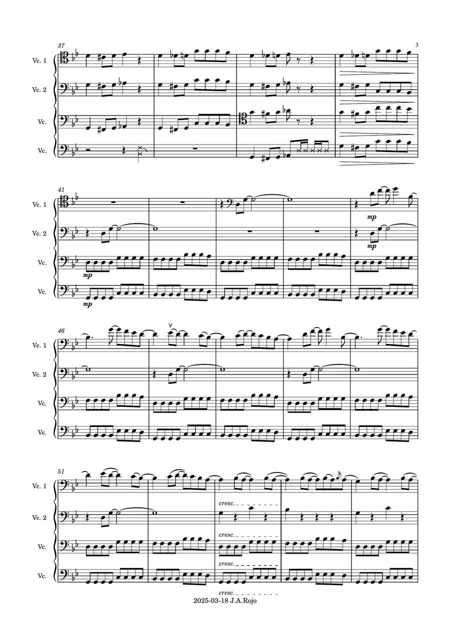 Smells Like Teen Spirit String Quartet scores gallery preview page 3