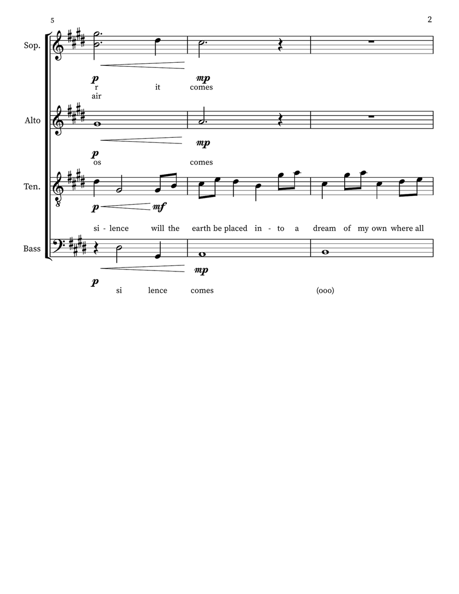 Choralis No. 1 for SSAATTBB choir SSAATTBB scores gallery preview page 2
