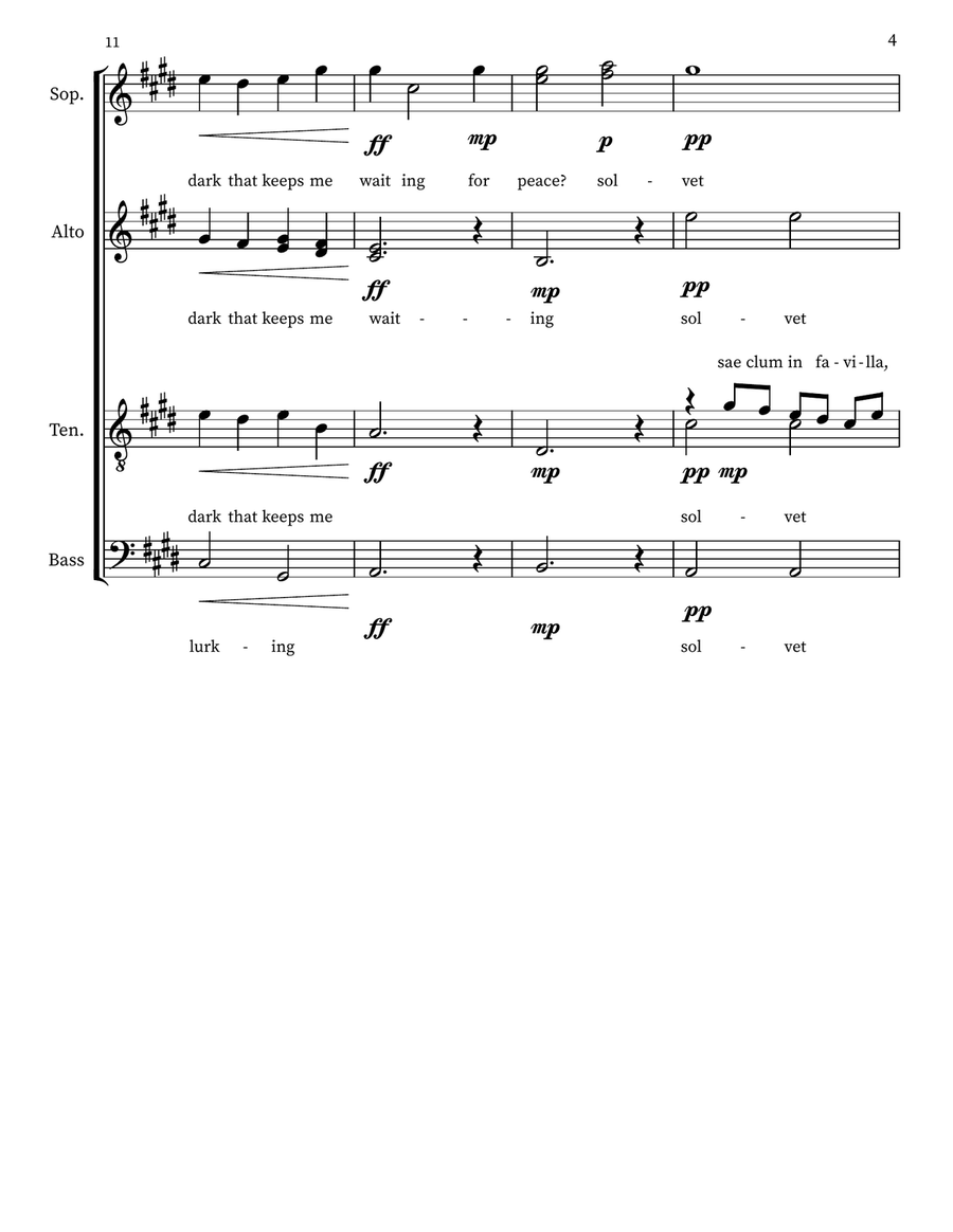 Choralis No. 1 for SSAATTBB choir SSAATTBB scores gallery preview page 4