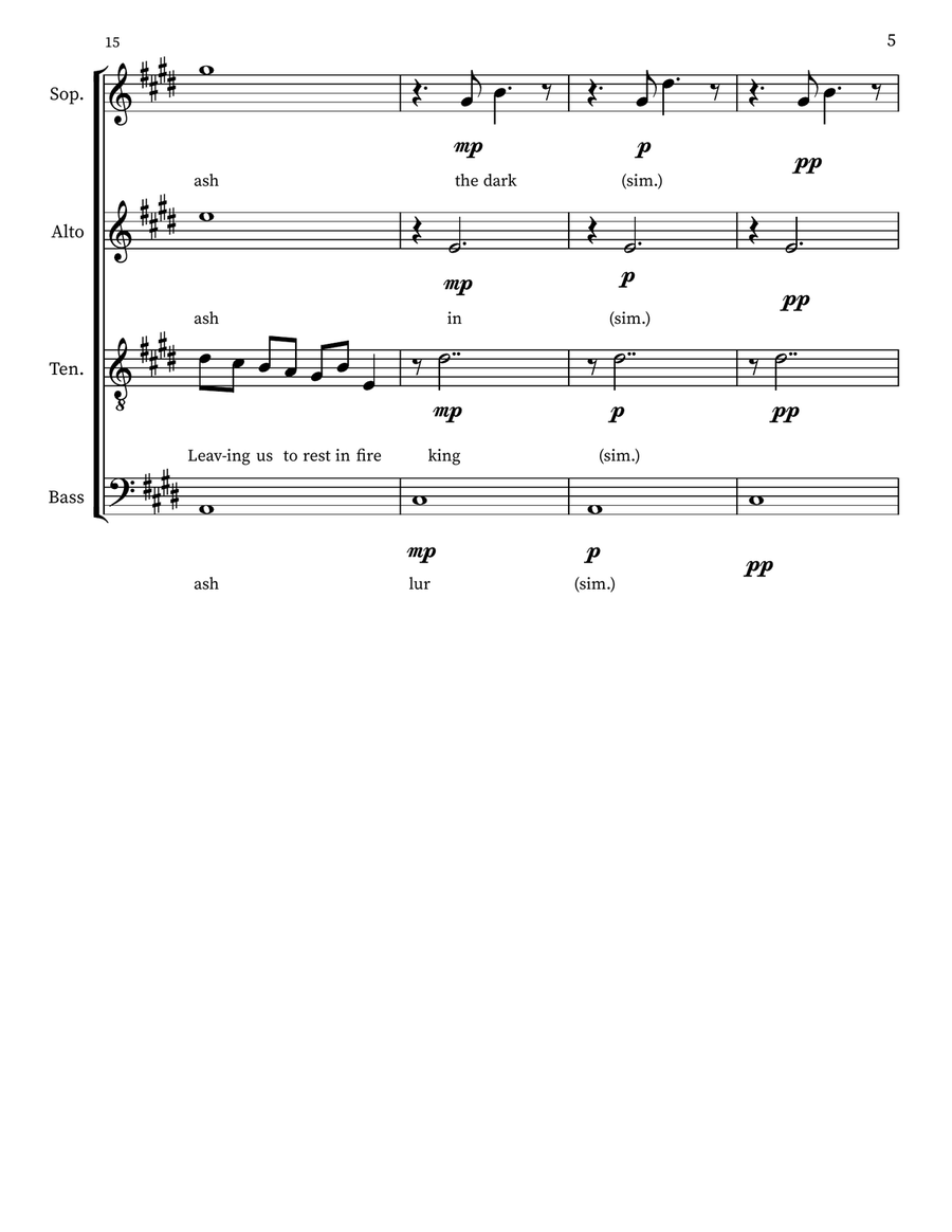 Choralis No. 1 for SSAATTBB choir SSAATTBB scores gallery preview page 5