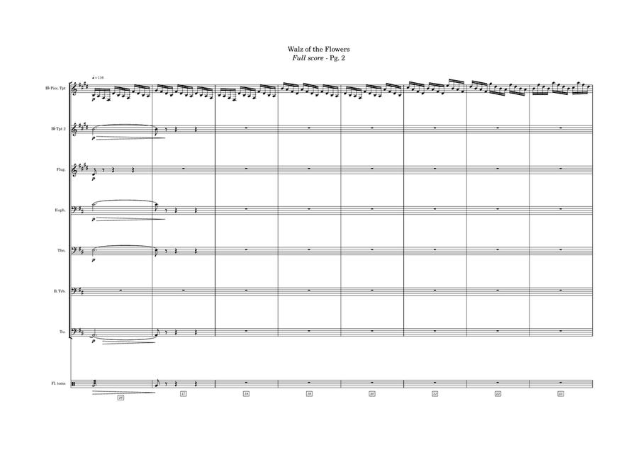 The Nutcracker - Waltz Of The Flowers Brass Ensemble scores gallery preview page 2