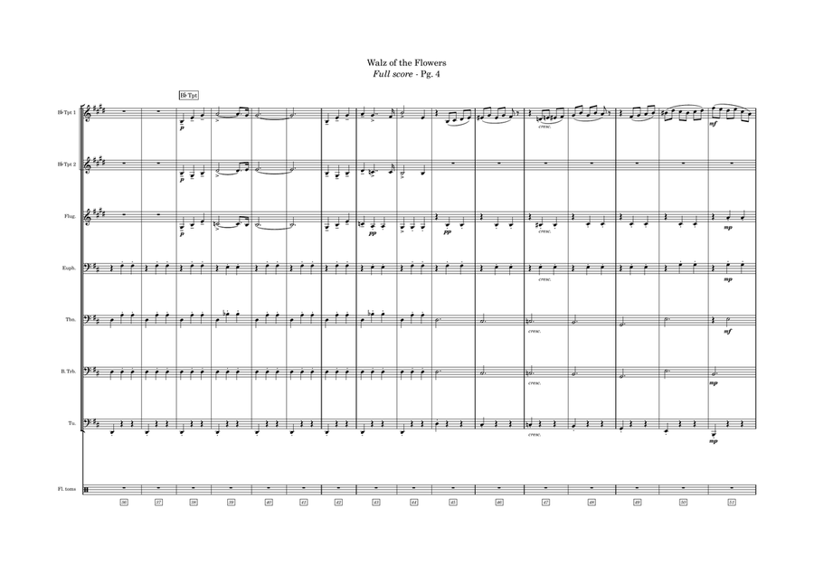 The Nutcracker - Waltz Of The Flowers Brass Ensemble scores gallery preview page 4