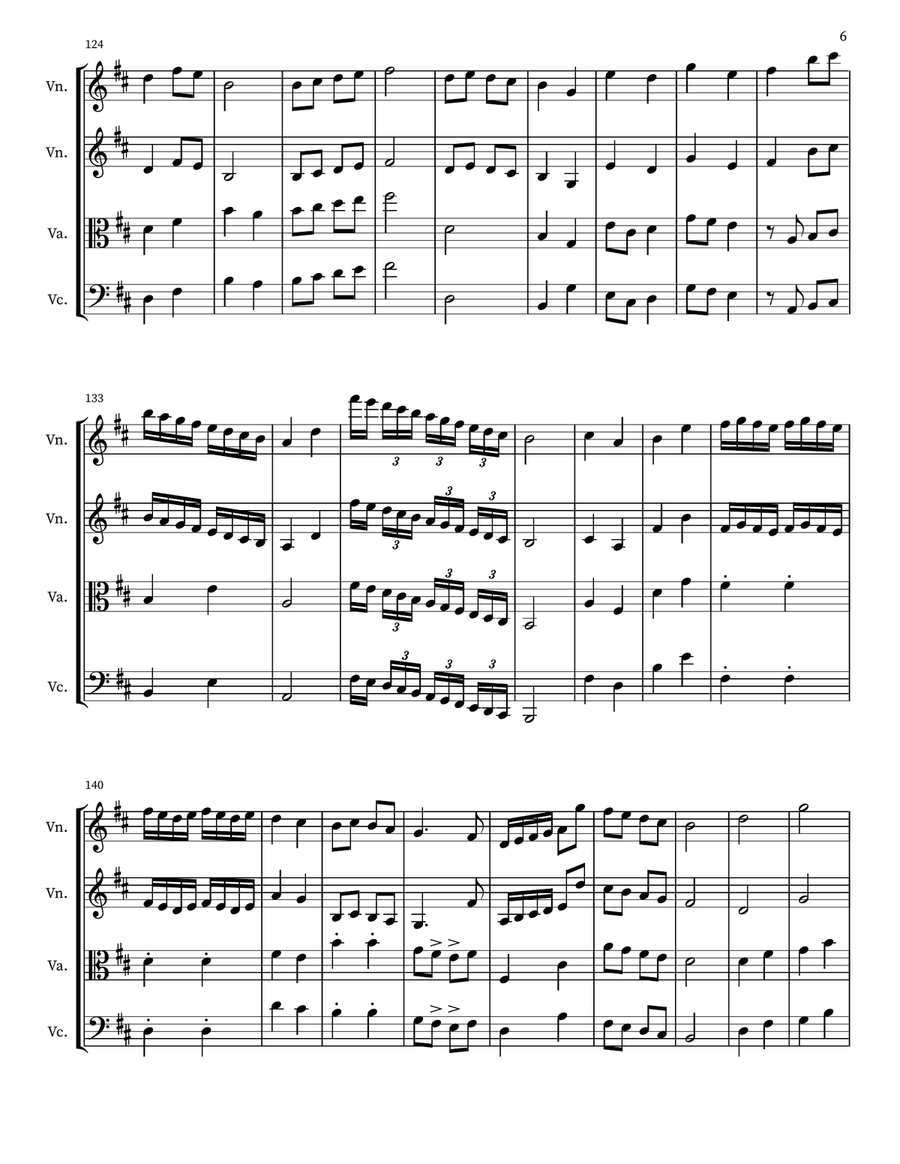 String Quartet in B Minor (Op. 9 No. 1) String Quartet scores gallery preview page 6