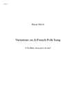 Variations On A French Folk Song (À St-Malo, beau port de mer)