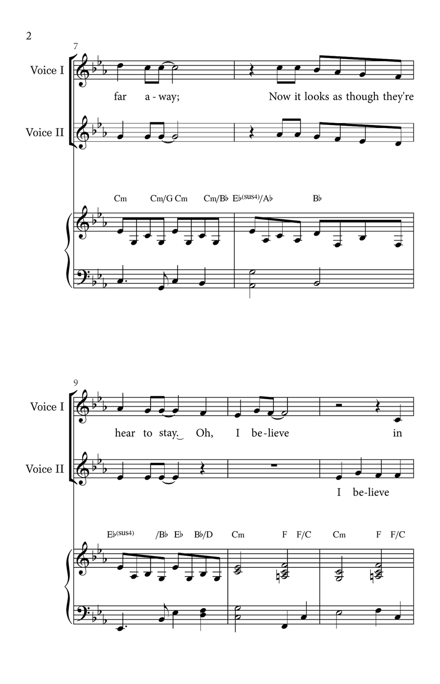 Yesterday 2-Part scores gallery preview page 4
