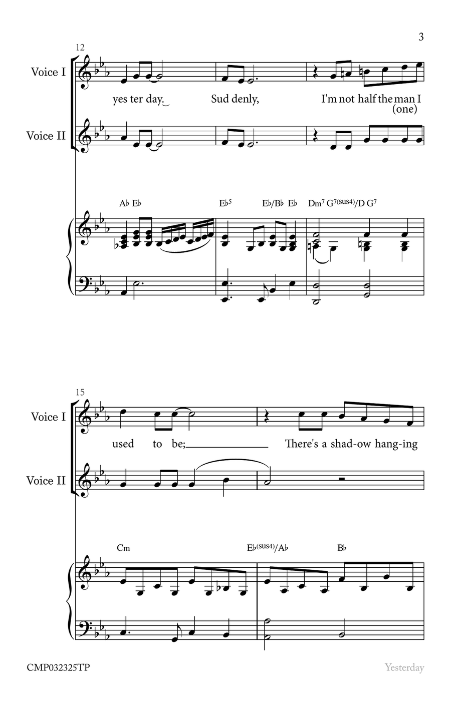 Yesterday 2-Part scores gallery preview page 5