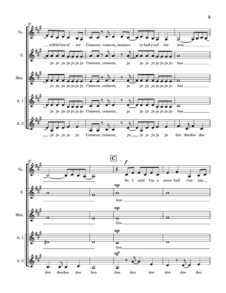 Accidentally In Love Accidentally In Love SSAA scores gallery preview page 5