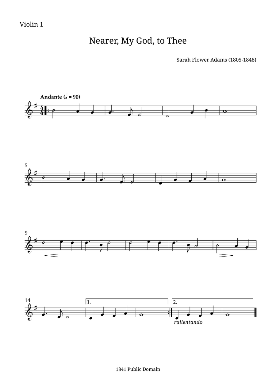 Neary, My God, to Thee Neary, My God, to Thee String Orchestra scores gallery preview page 3