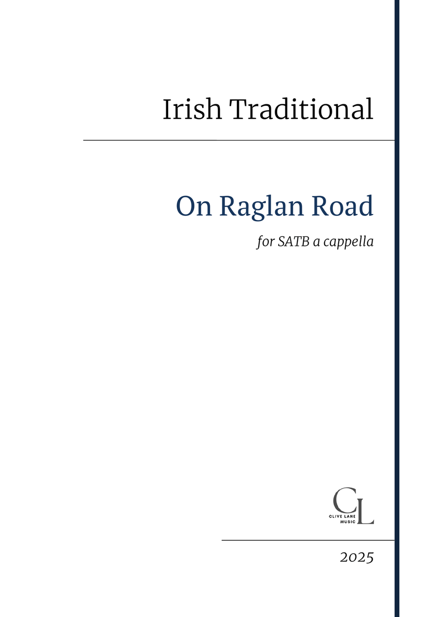 On Raglan Road - Irish traditional song 4-Part scores gallery preview page 1