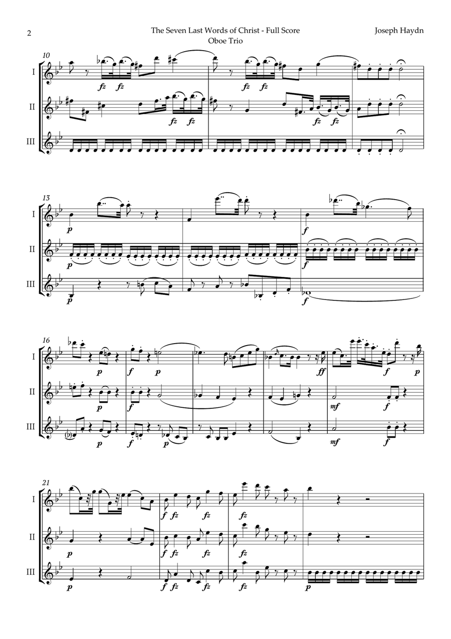 5 Easter Songs for Oboe Trio plus one Bonus Woodwind Trio scores gallery preview page 3