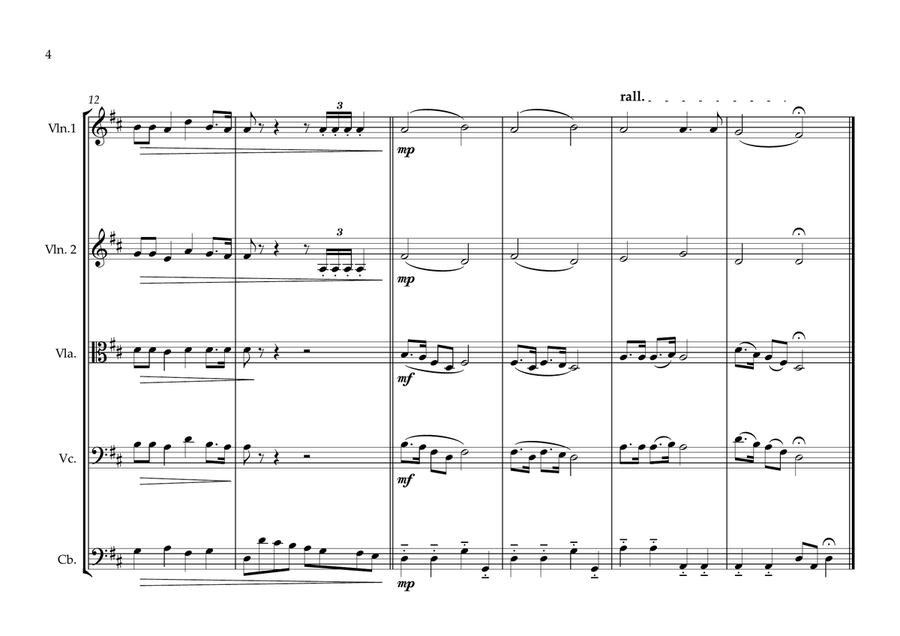 Sudanese Republic National Anthem for String Orchestra String Orchestra scores gallery preview page 4