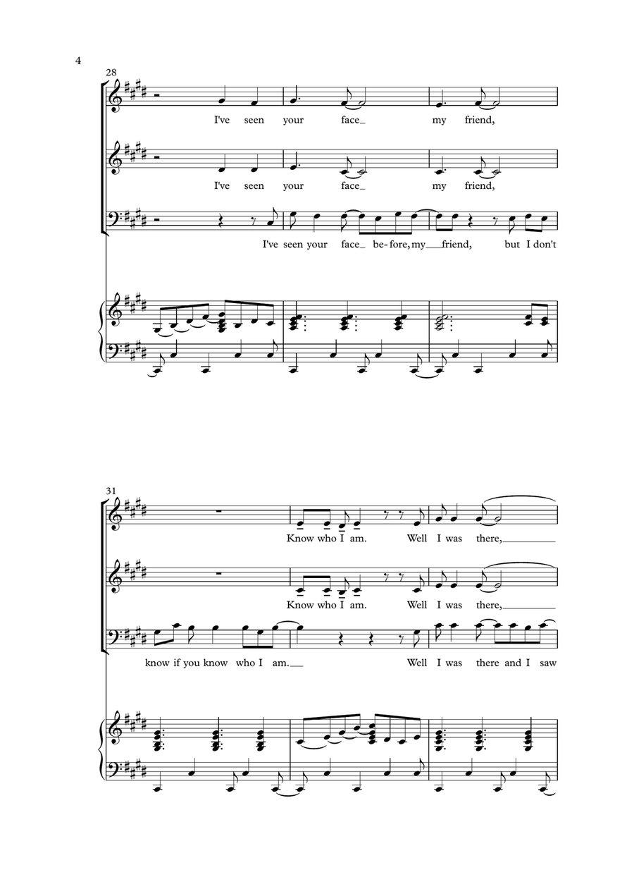 In The Air Tonight In The Air Tonight 3-Part scores gallery preview page 4