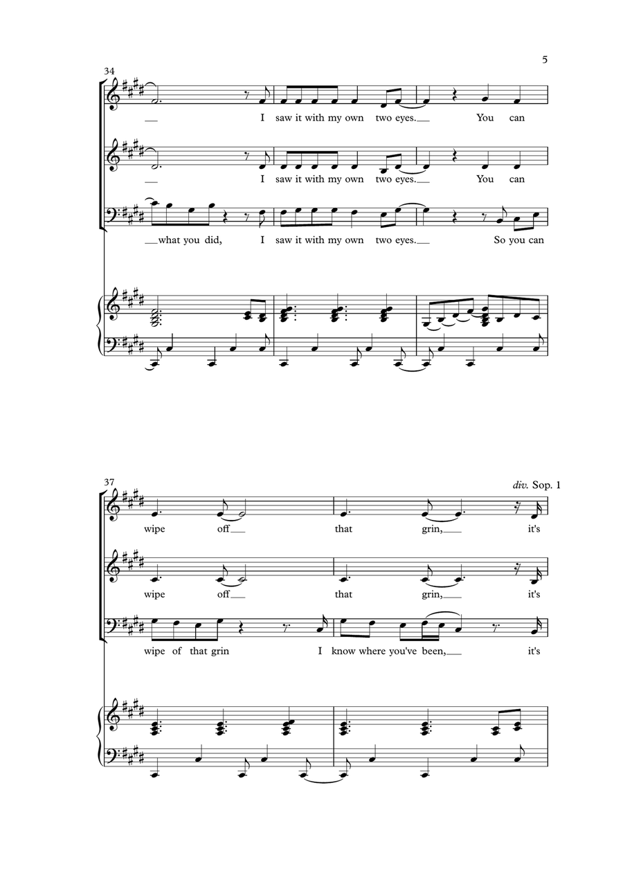 In The Air Tonight In The Air Tonight 3-Part scores gallery preview page 5
