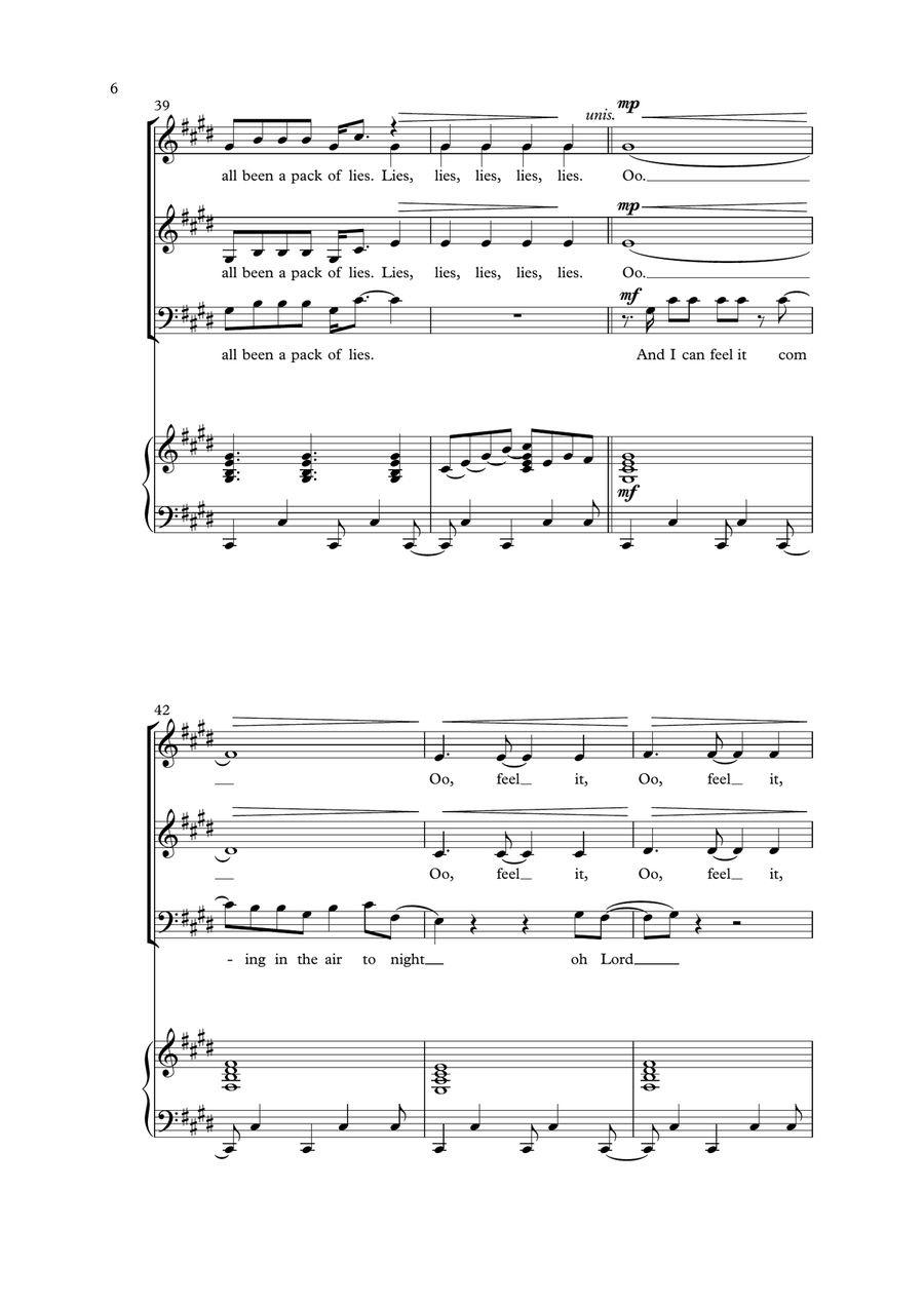 In The Air Tonight In The Air Tonight 3-Part scores gallery preview page 6