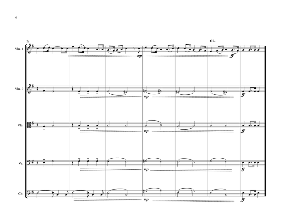 Syrian National Anthem for String Orchestra String Orchestra scores gallery preview page 4