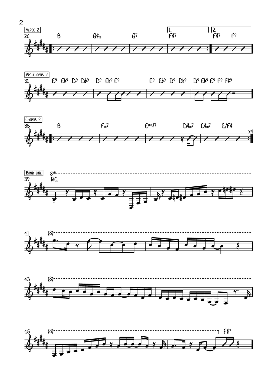 Sir Duke Sir Duke Piano scores gallery preview page 2