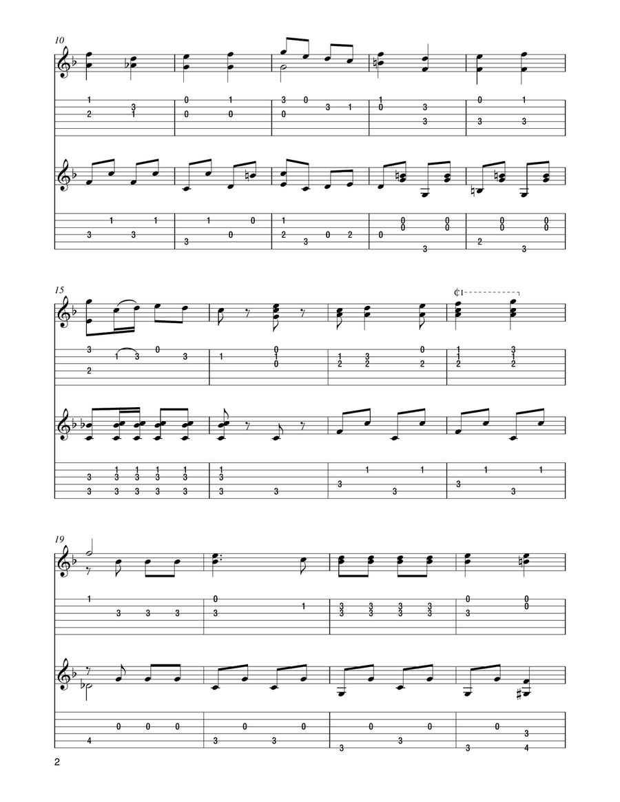 Give My Regards to Broadway Acoustic Guitar scores gallery preview page 2