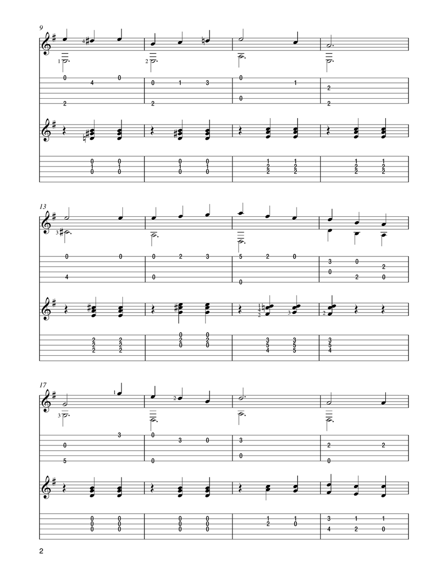 Take Me Out to the Ball Game Acoustic Guitar scores gallery preview page 2