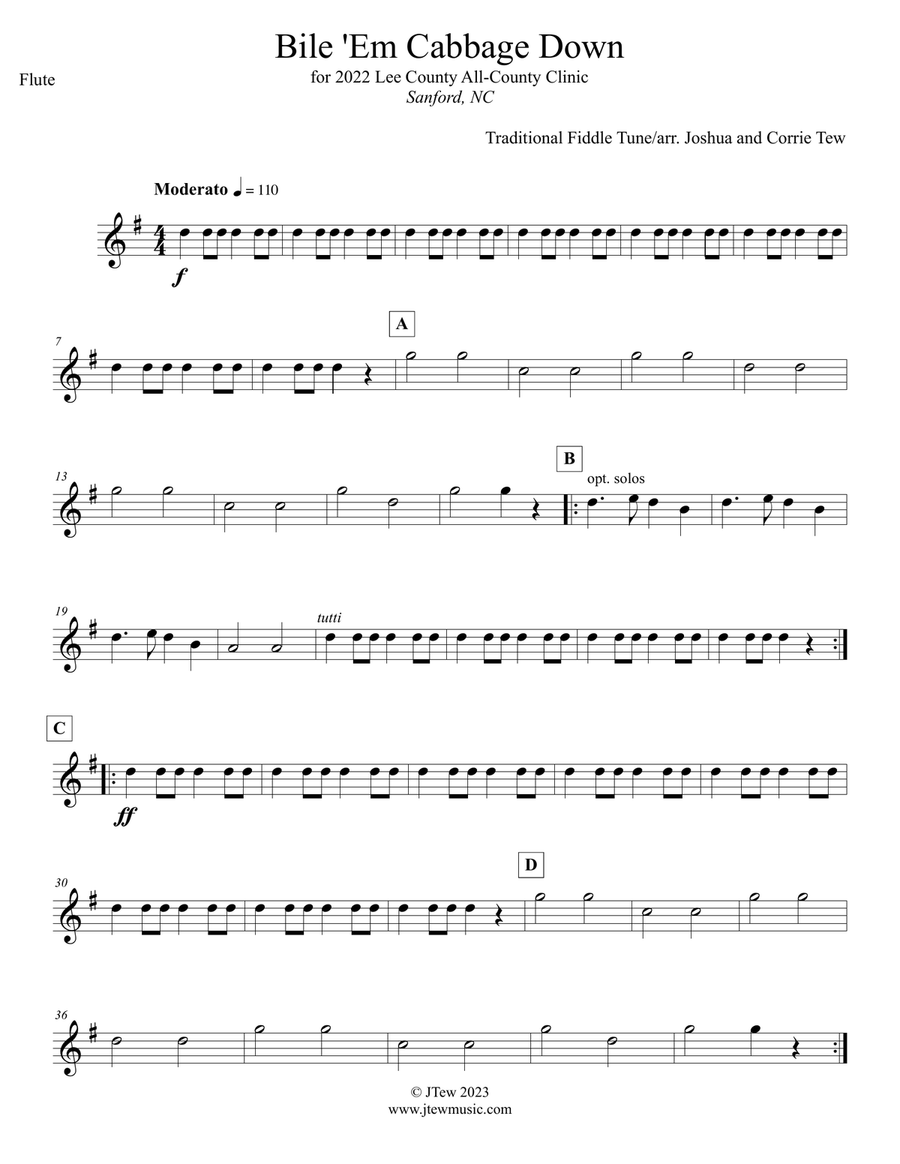 Bile 'Em Cabbage Down Full Orchestra scores gallery preview page 6