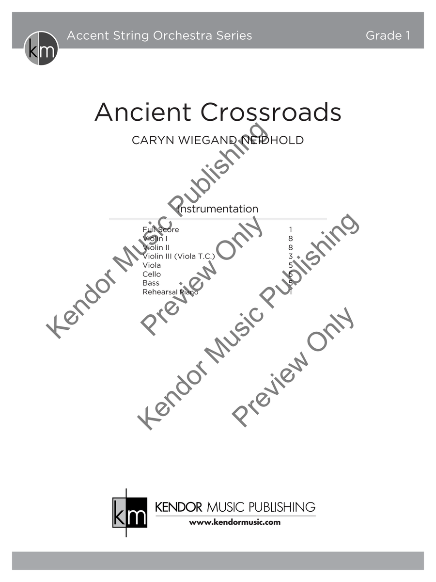 Ancient Crossroads (Score) String Orchestra scores gallery preview page 2