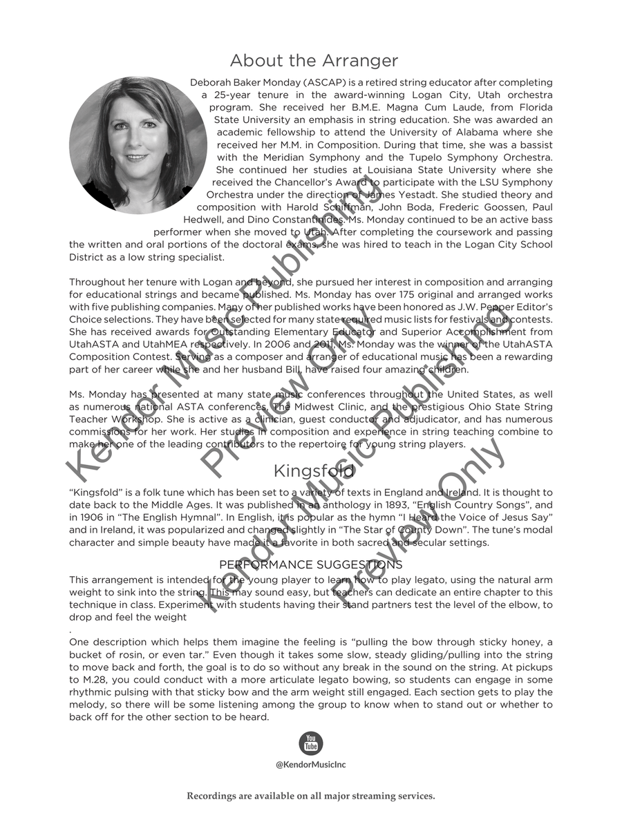 Kingsfold Kingsfold String Orchestra scores gallery preview page 3