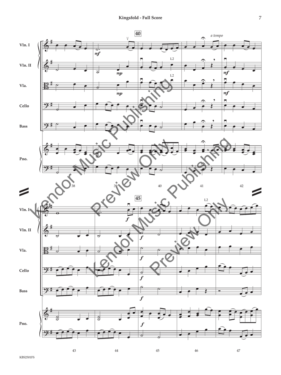 Kingsfold Kingsfold String Orchestra scores gallery preview page 8
