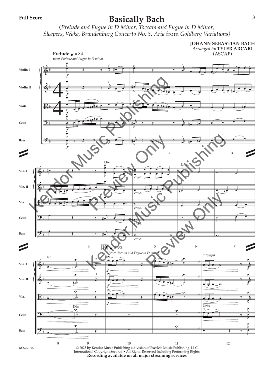 Basically Bach (Score) Basically Bach (Score) String Orchestra scores gallery preview page 4