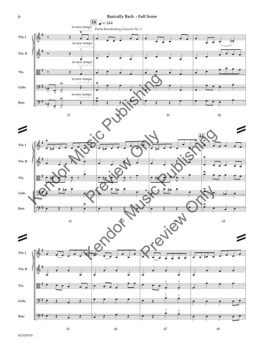 Basically Bach (Score) Basically Bach (Score) String Orchestra scores gallery preview page 7