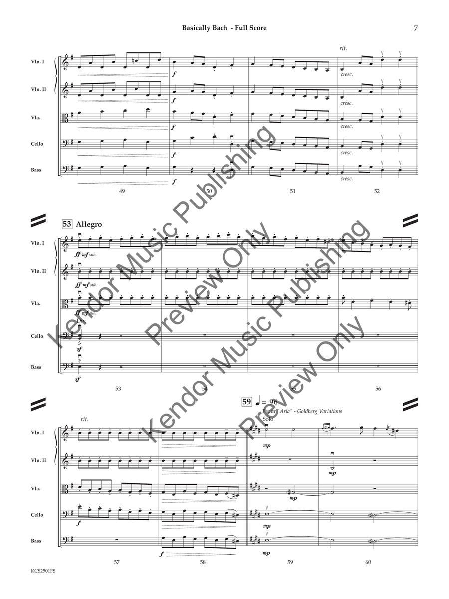Basically Bach (Score) Basically Bach (Score) String Orchestra scores gallery preview page 8