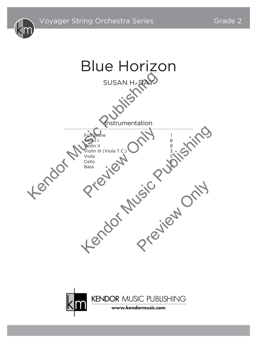 Blue Horizon (Score) String Orchestra - Sheet Music page 2