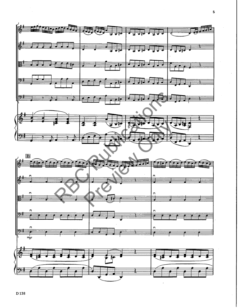 Allegro (Score) Allegro (Score) String Orchestra scores gallery preview page 6