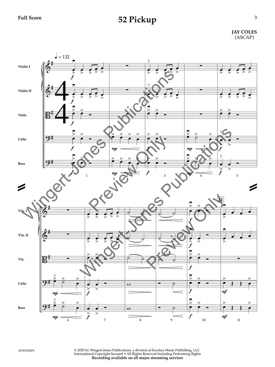 52 Pickup (Score) String Orchestra - Sheet Music page 4