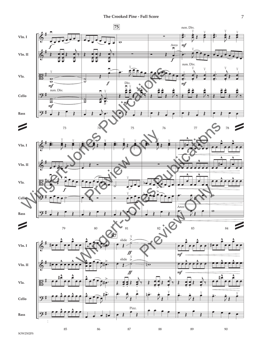 The Crooked Pine (Standard Set) String Orchestra - Sheet Music page 8
