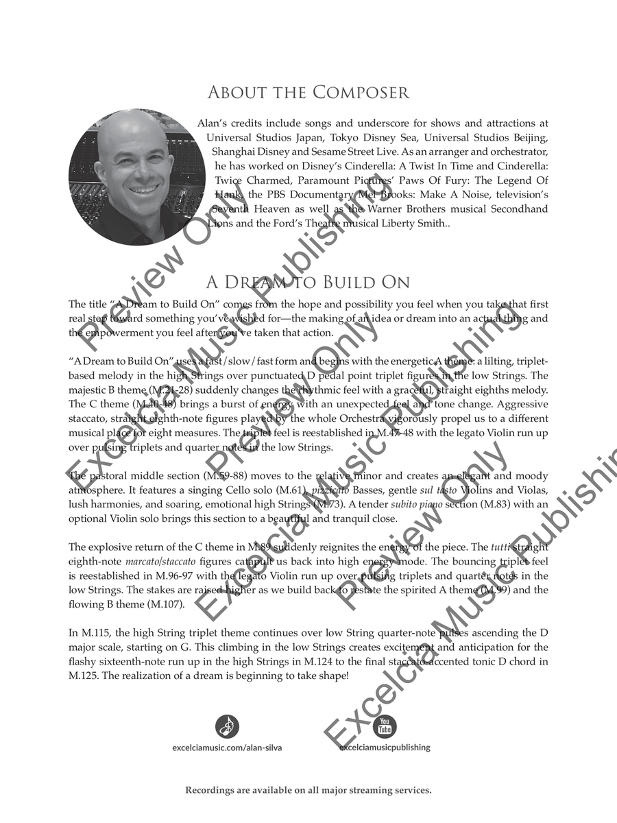 A Dream to Build On A Dream to Build On Orchestra scores gallery preview page 3