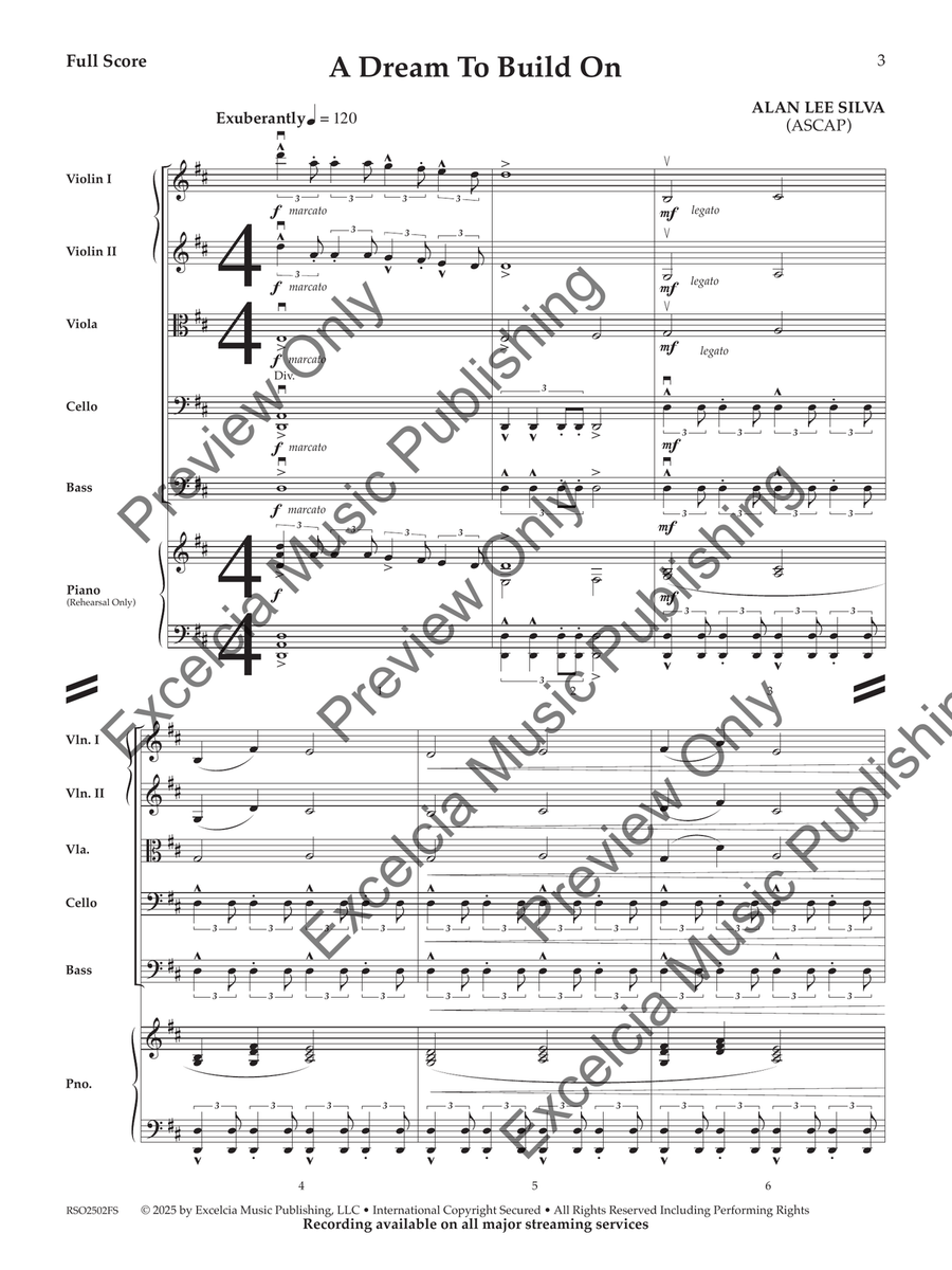 A Dream to Build On A Dream to Build On Orchestra scores gallery preview page 4