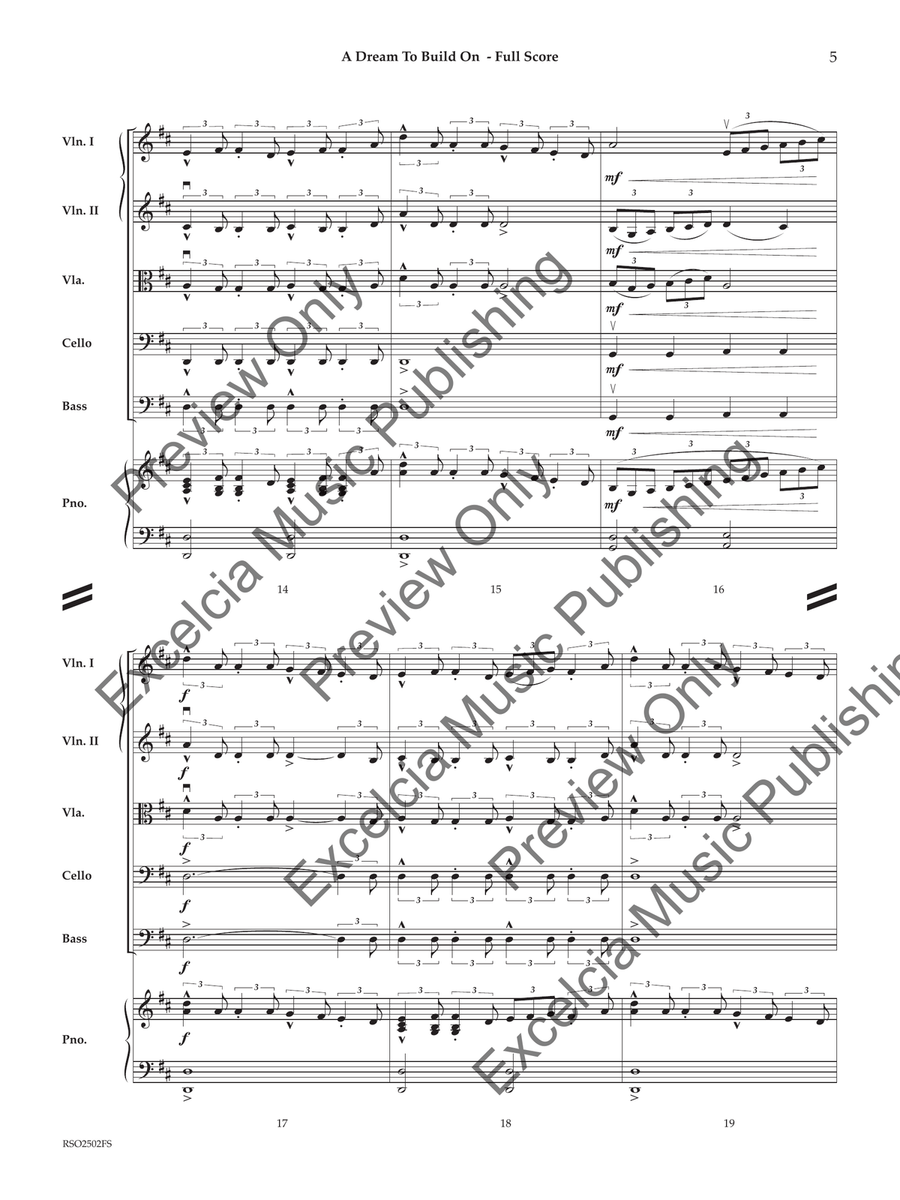 A Dream to Build On A Dream to Build On Orchestra scores gallery preview page 6