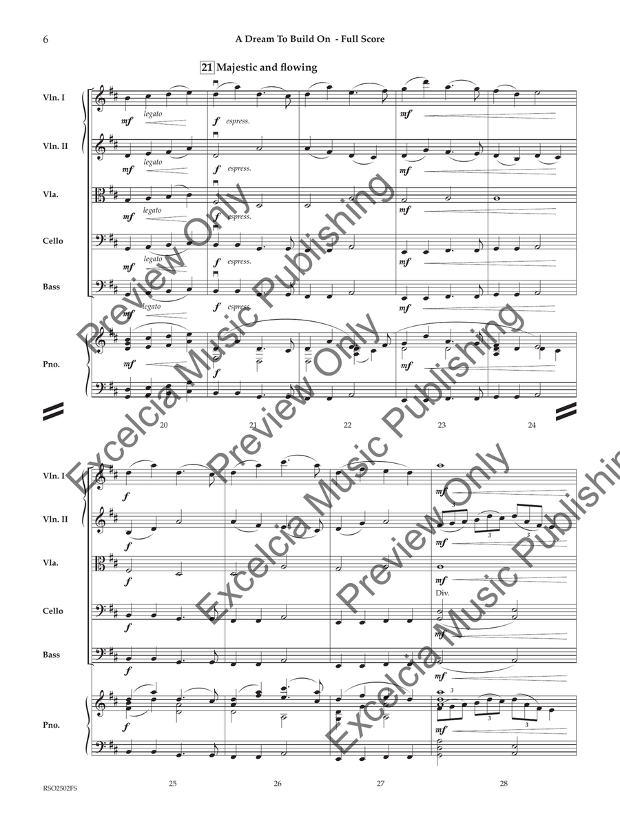 A Dream to Build On A Dream to Build On Orchestra scores gallery preview page 7