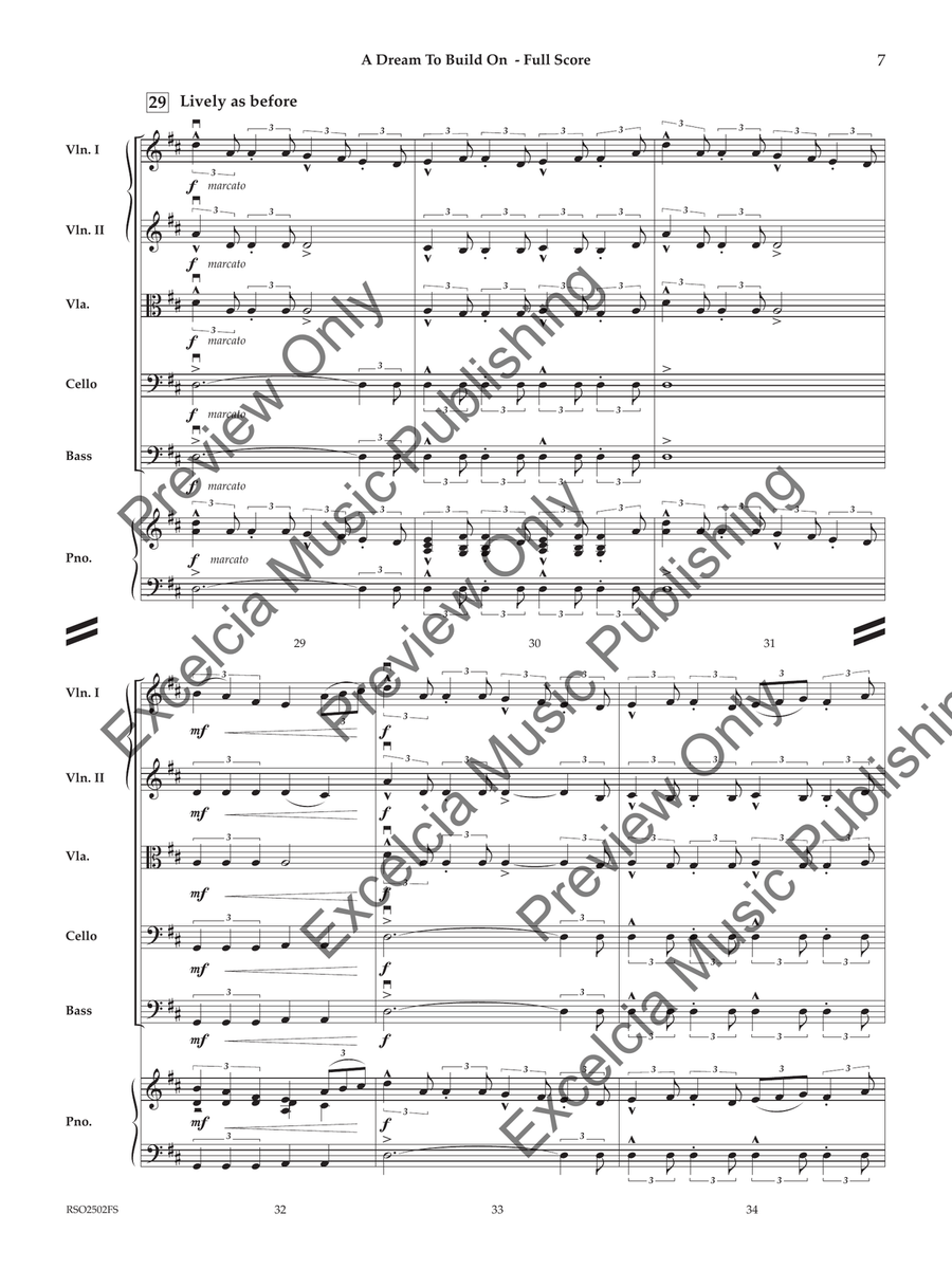 A Dream to Build On A Dream to Build On Orchestra scores gallery preview page 8