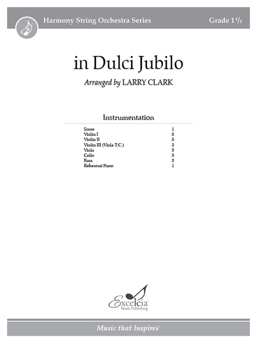 in Dulci Jubilo (Score) in Dulci Jubilo (Score) Orchestra scores gallery preview page 1