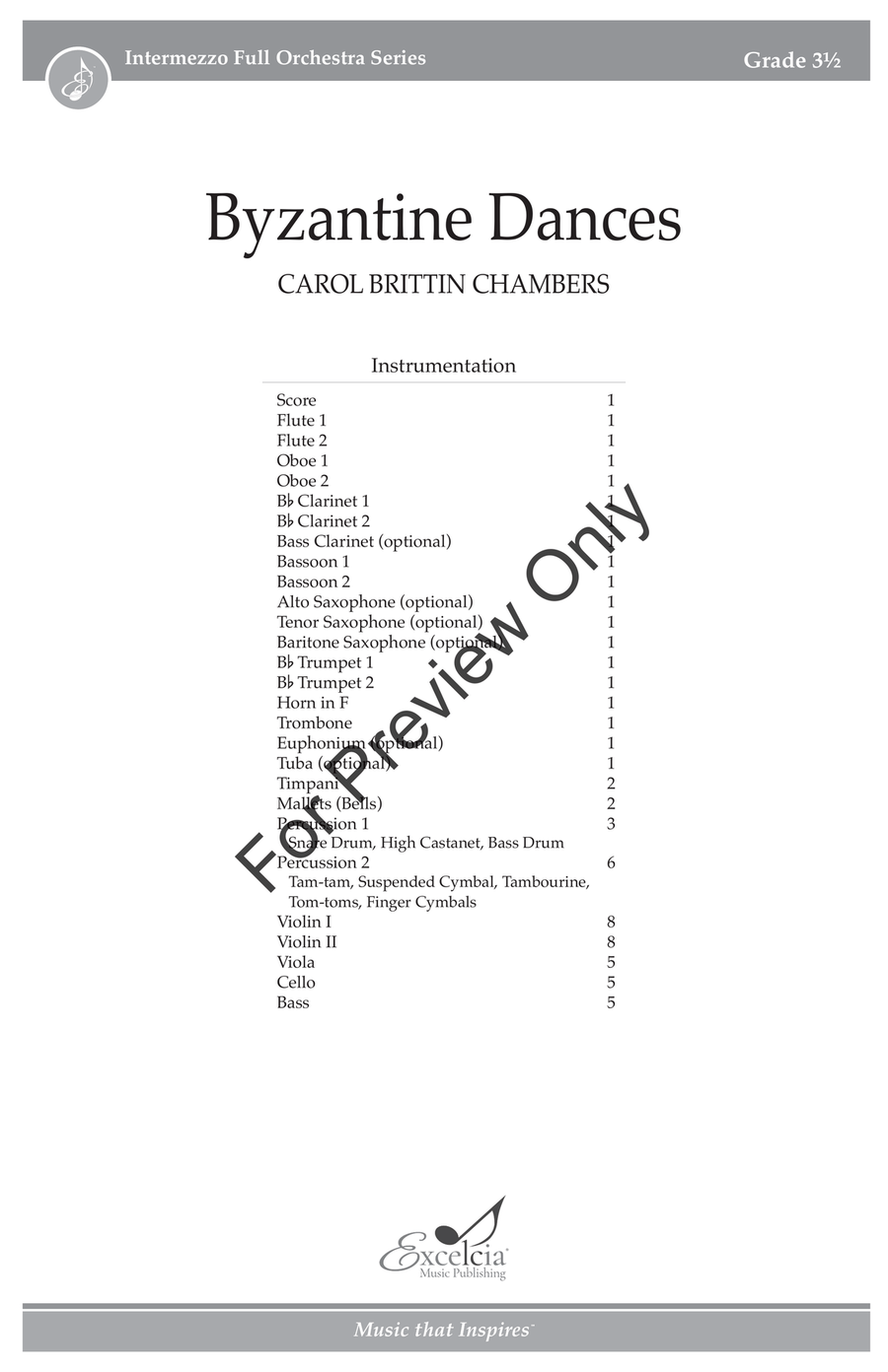 Byzantine Dances Byzantine Dances Full Orchestra scores gallery preview page 2