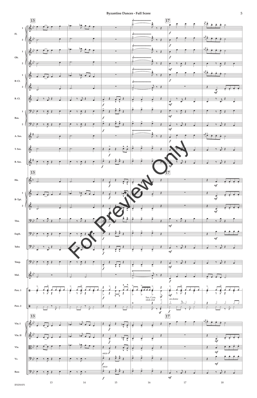 Byzantine Dances Byzantine Dances Full Orchestra scores gallery preview page 6