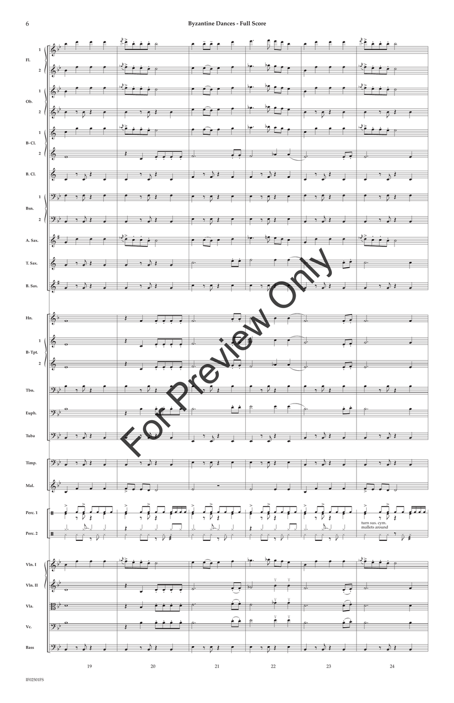 Byzantine Dances Byzantine Dances Full Orchestra scores gallery preview page 7