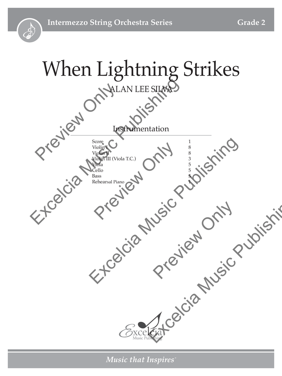 When Lightning Strikes When Lightning Strikes Orchestra scores gallery preview page 2