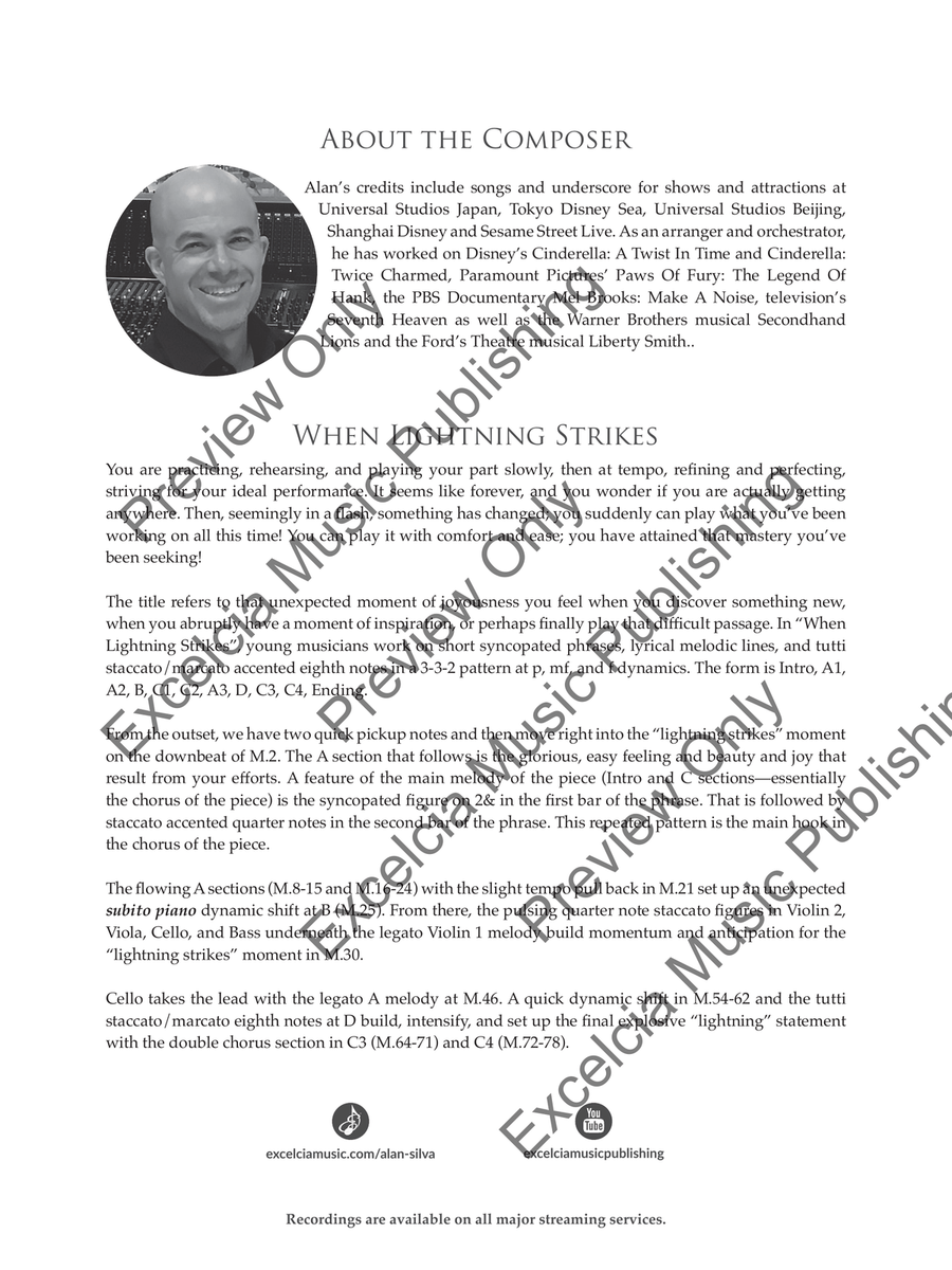 When Lightning Strikes When Lightning Strikes Orchestra scores gallery preview page 3