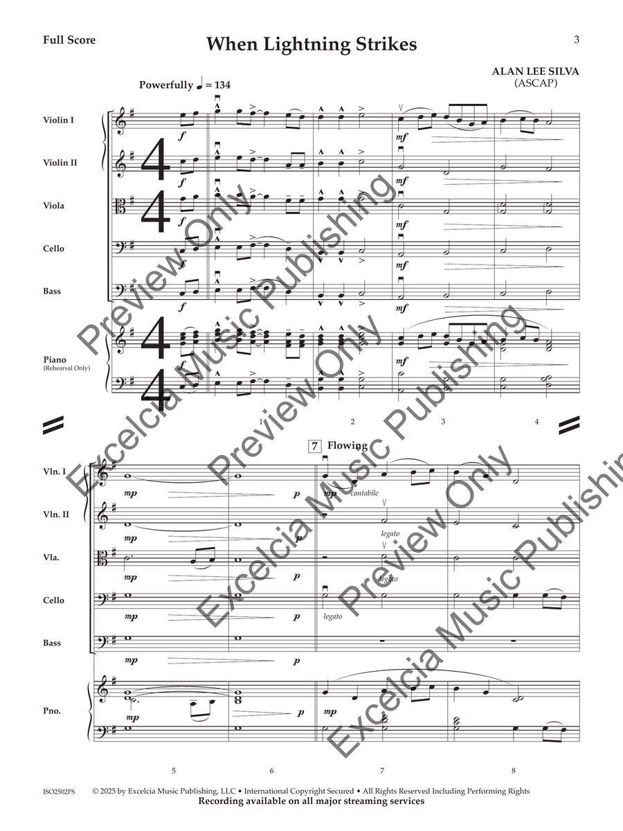 When Lightning Strikes When Lightning Strikes Orchestra scores gallery preview page 4